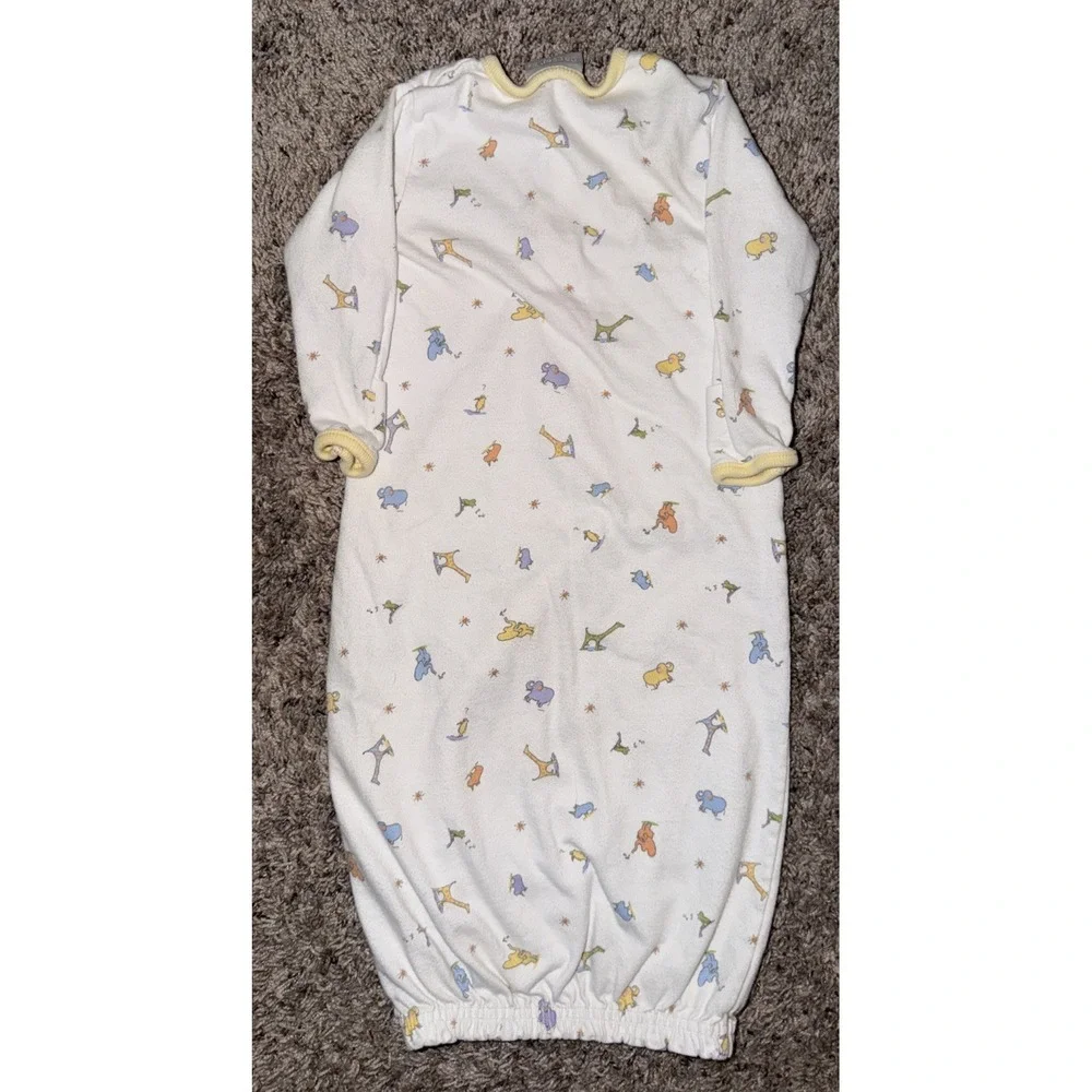 Vintage Baby Girl Boy Carter's 0-3 Month John Lennon White‎ Sleep Gown